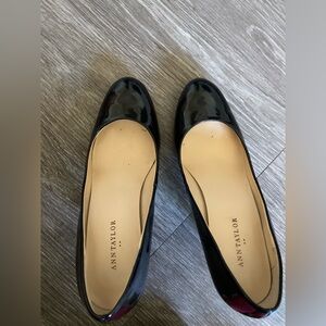 Ann Taylor Black Patent Heels
